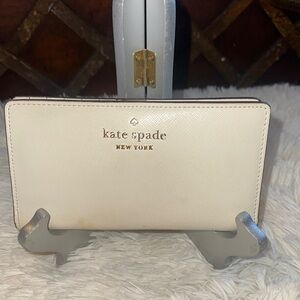 Kate Spade white Cream Wallet